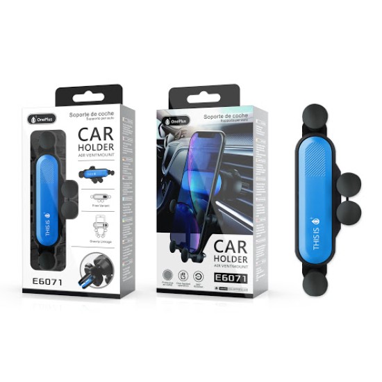 ONE PLUS CAR HOLDER GRILL AIRVENT SMARTPHONE GRAVITY LINKAGE PRETO ( E6071 ) AZUL ONE PLUS CAR HOLDER GRILL AIRVENT SMARTPHONE GRAVITY LINKAGE PRETO ( E6071 ) AZUL